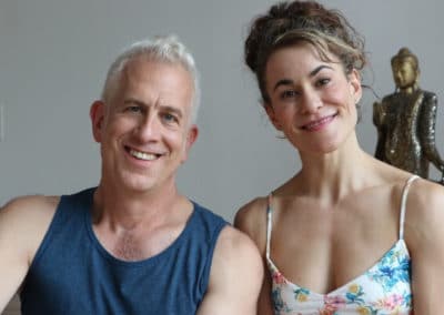 portrait of two yoga teachers