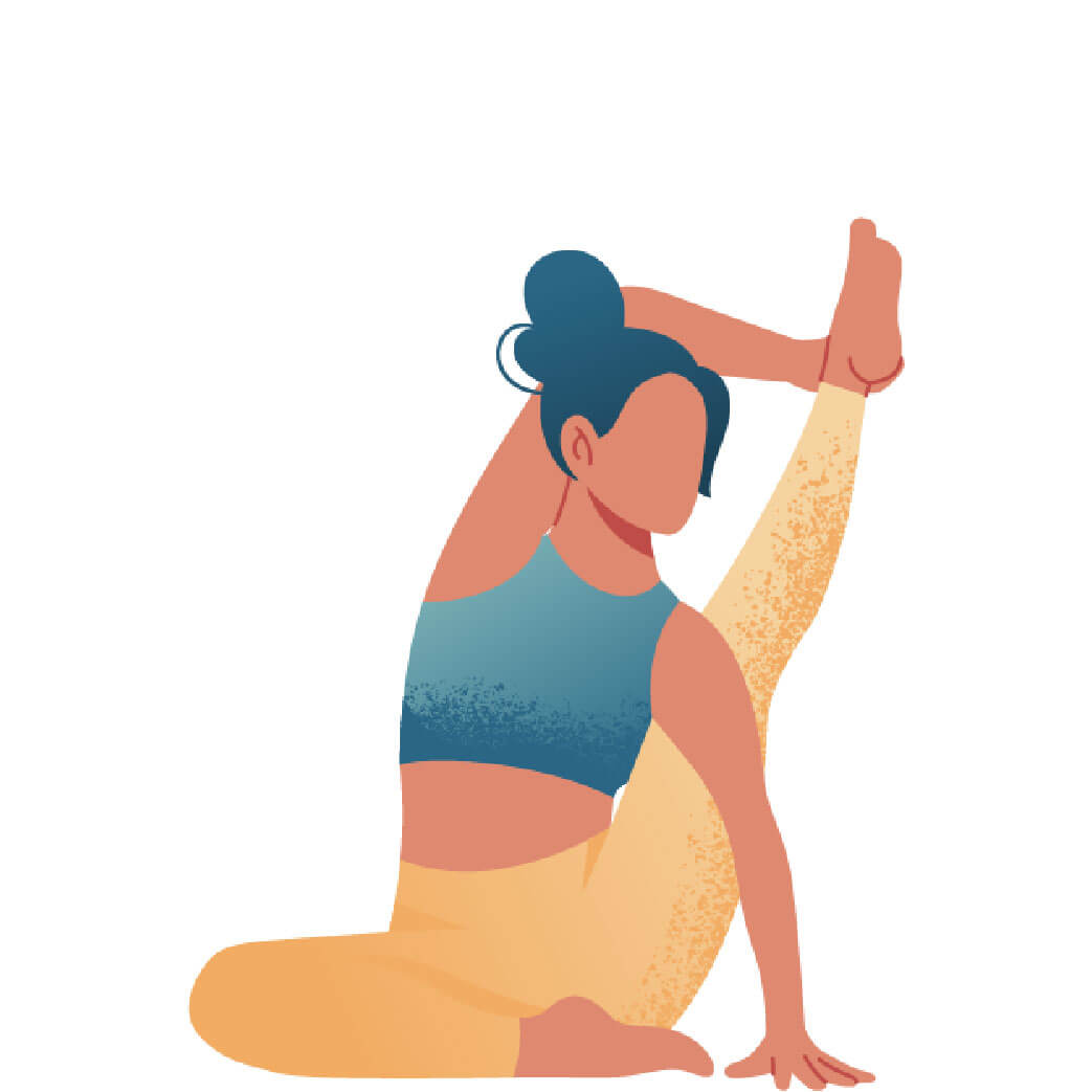 Eka Pada Sirsasana Compass Pose