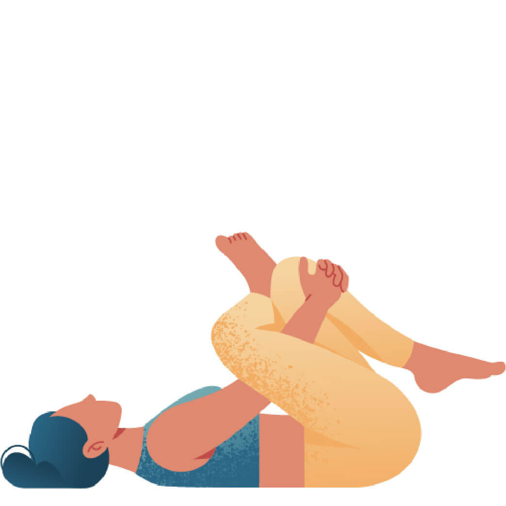 Supta Kapotasana Supine Pigeon Pose