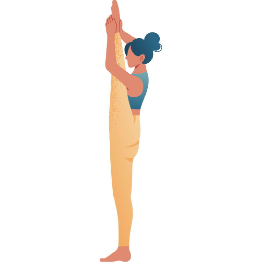 Utthita Trivikramasana Three Steps Splits Pose